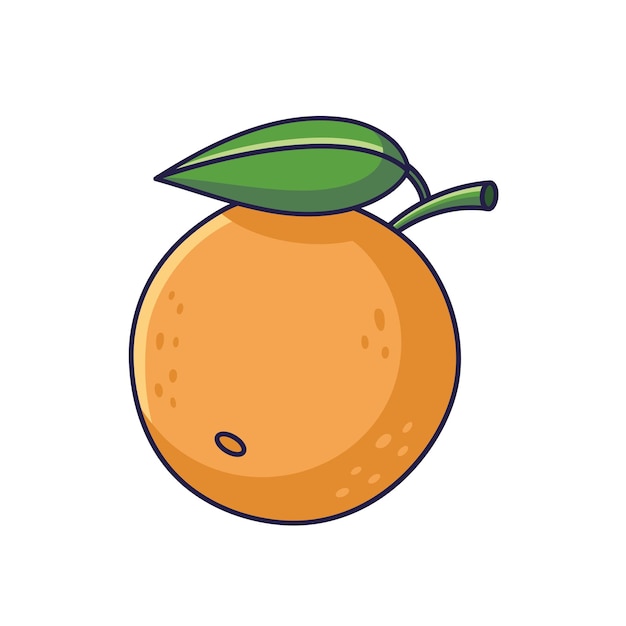 Lindo patrón transparente naranja en estilo doodle vector dibujado a mano dibujos animados ilustración naranja