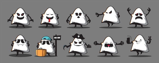 Lindo pequeño personaje fantasma