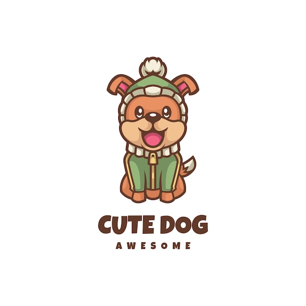 Lindo, perro, logotipo
