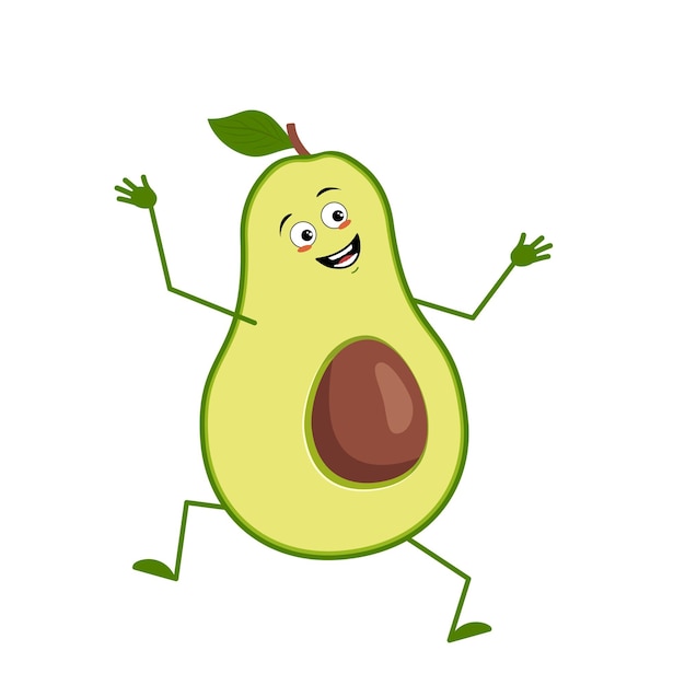 Lindo personaje de aguacate