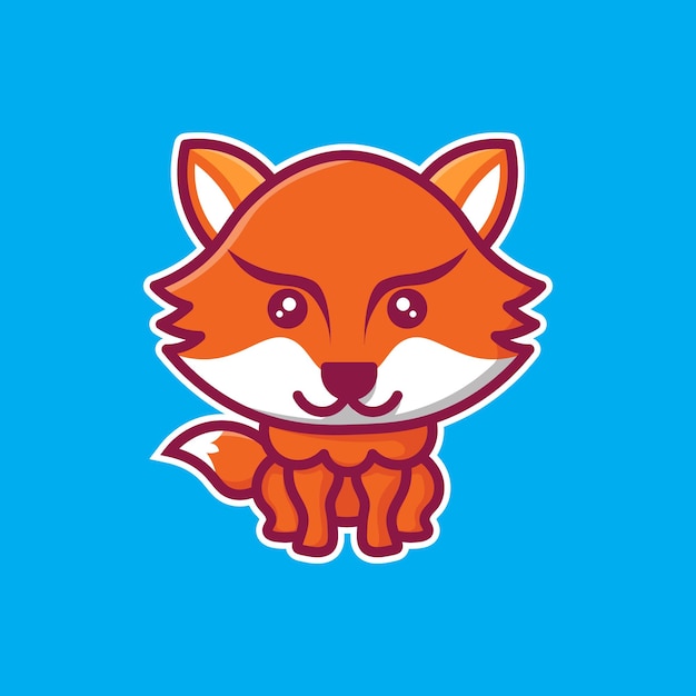 lindo personaje de fox chibi