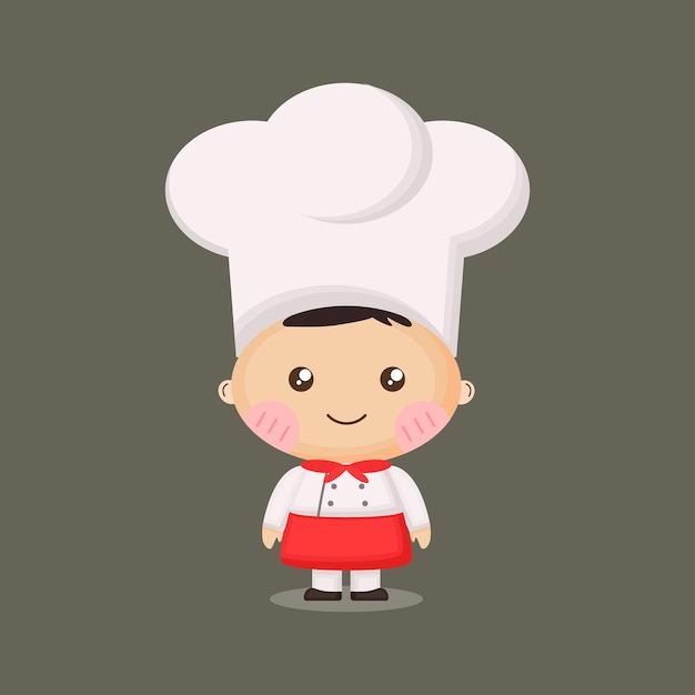 Lindo personaje de la mascota del chef