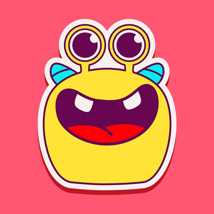 Lindo personaje de monstruo