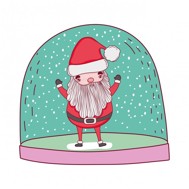 lindo personaje navideño de santa claus