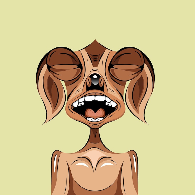 Vector lindo personaje de perro