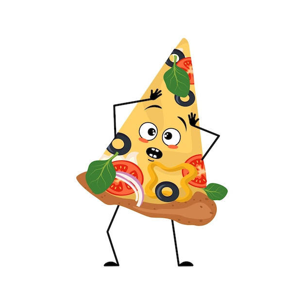 Lindo personaje de pizza