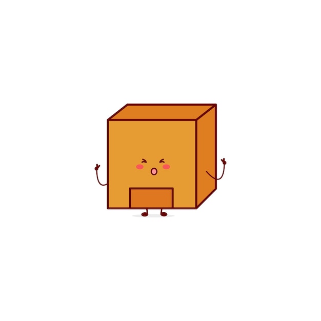 Lindo personaje de saco de dinero divertido. Vector dibujado a mano icono de ilustración de personaje de mascota de dibujos animados