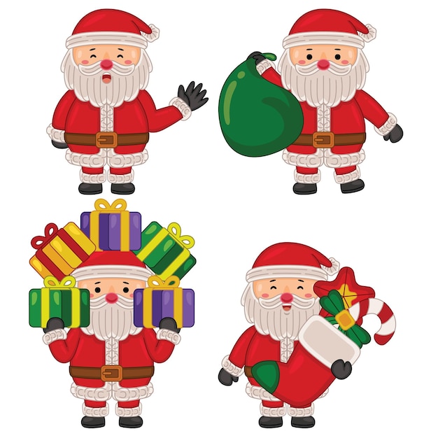 lindo personaje de santa claus