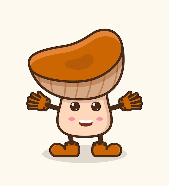 Lindo personaje de seta divirtiéndose