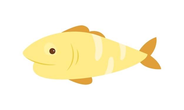Un lindo pez amarillo nadando bajo el agua, una criatura tropical de mar o océano.