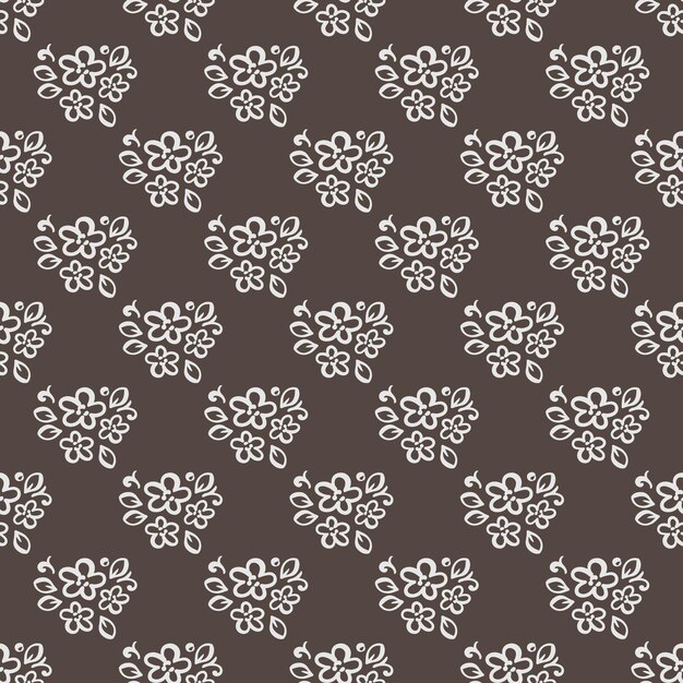 LINDO RAMO Flor Patrón sin fisuras Vector Ilustración