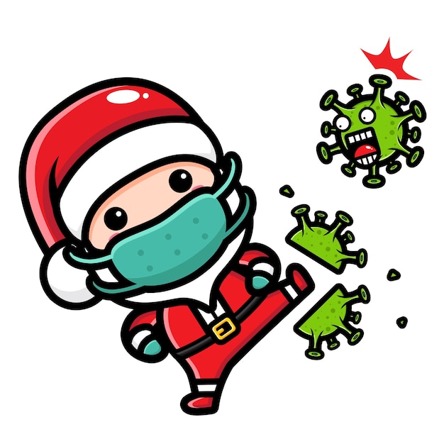 Lindo santa claus inicia un virus