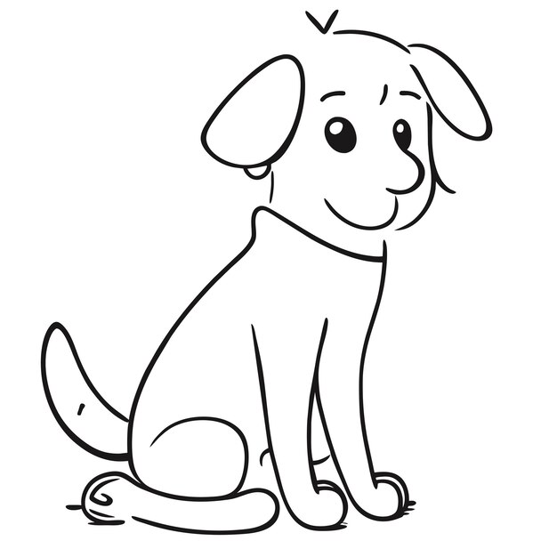 Lindo shiba inu perro dibujado a mano dibujos animados pegatina icono concepto aislado ilustración
