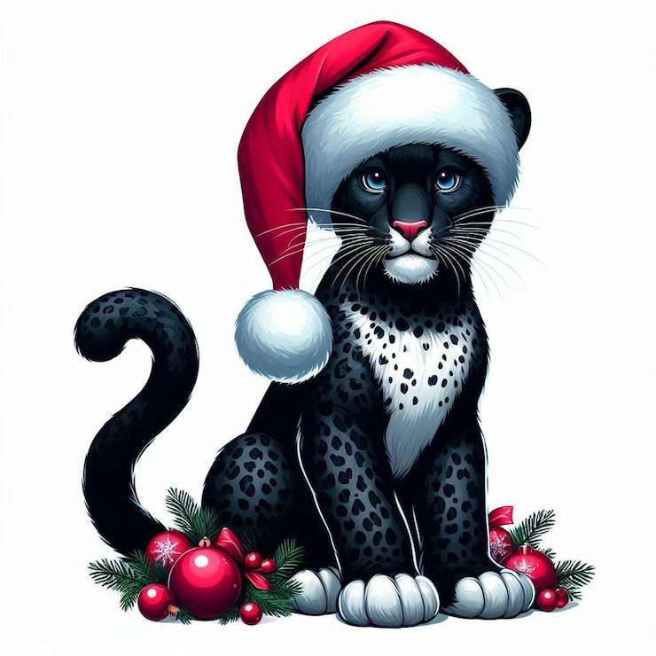 Vector un lindo sombrero de santa claus de navidad vector ilustración de dibujos animados de fondo blanco