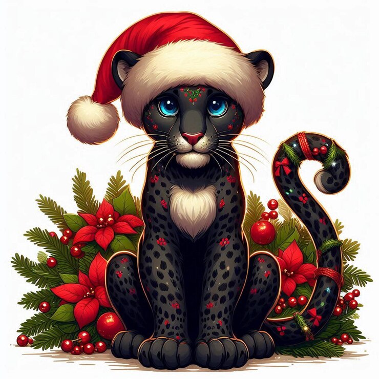 Vector un lindo sombrero de santa claus de navidad vector ilustración de dibujos animados de fondo blanco
