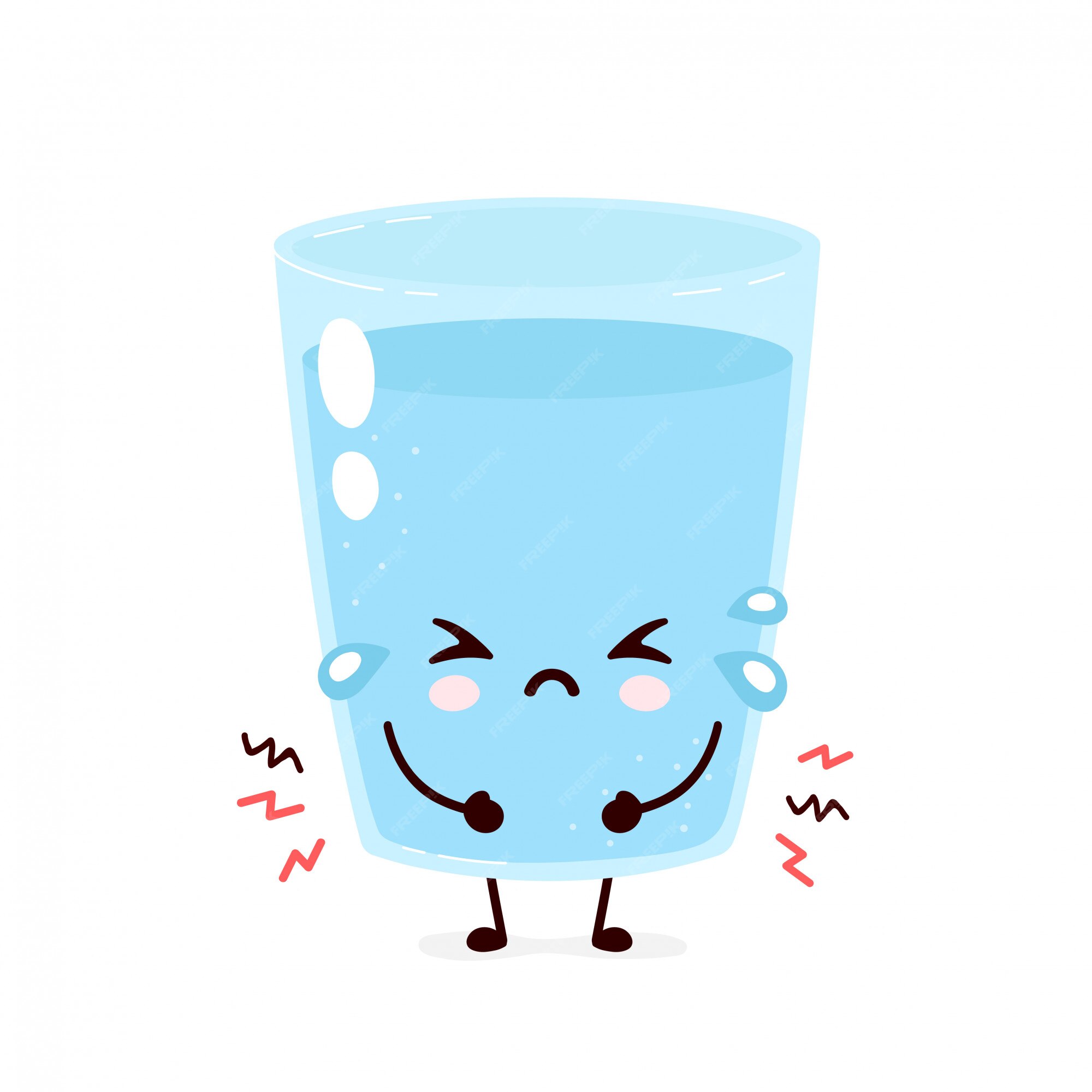 Lindo vaso de agua triste. ilustración de personaje de dibujos animados plana. aislado sobre fondo blanco. concepto de personaje de agua | Vector Premium Lindo vaso de agua triste. ilustración de personaje de dibujos animados plana. aislado sobre fondo blanco. concepto de personaje de agua | Vector Premium