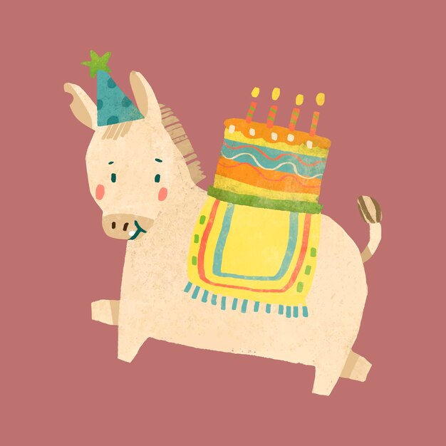 Lindo vector de elemento de caballo festivo