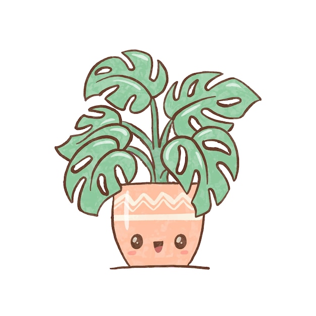 Vector lindo vector de ilustración de planta de casa