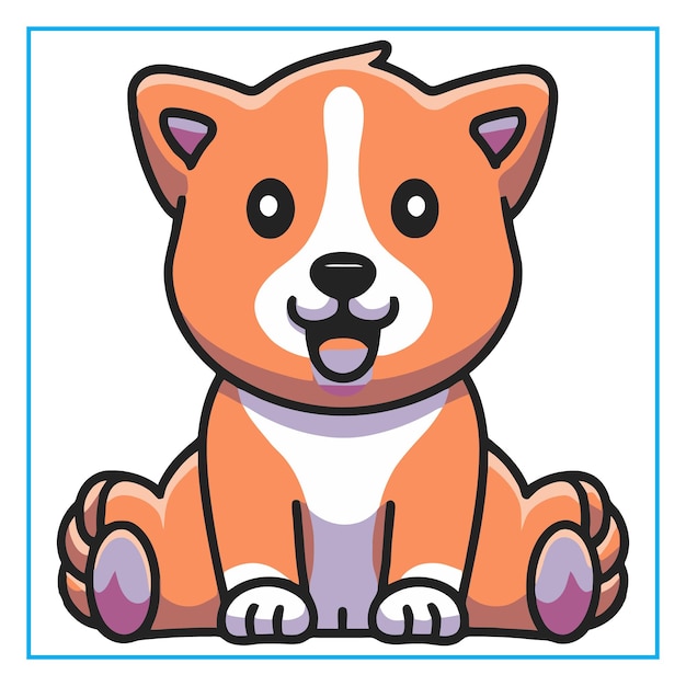 Lindo, vector, ilustración