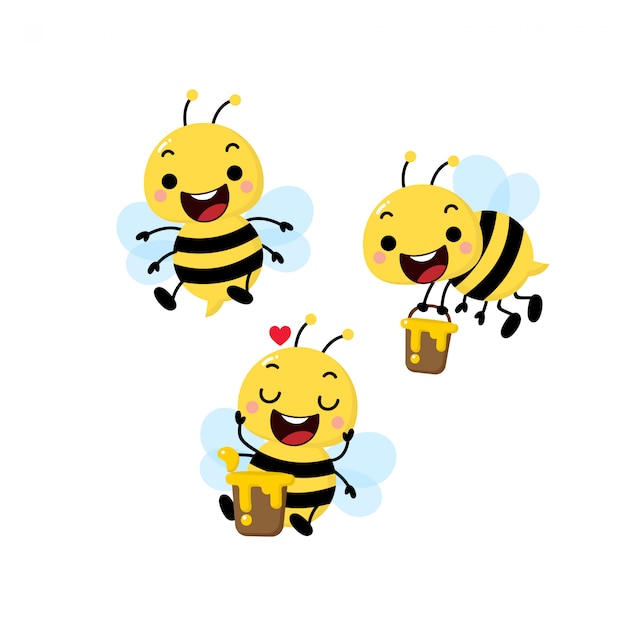 Lindo vector de miel de abeja