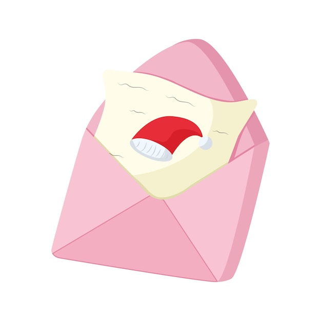 Lindo vector de tarjeta de invitación de Navidad aislado sobre fondo blanco.