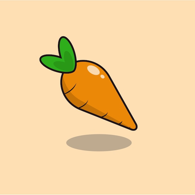 Lindo vector de zanahoria