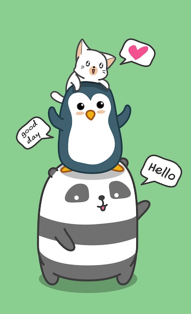 Lindos animales de la familia.