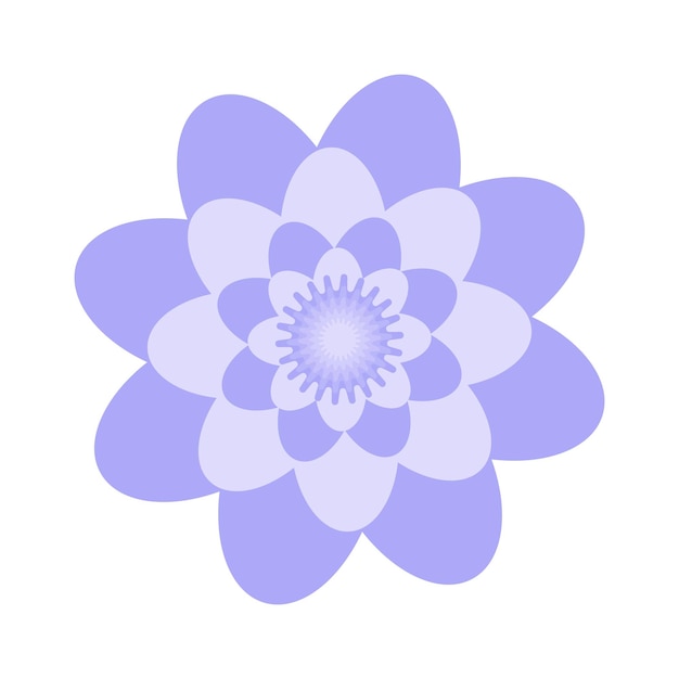 Lindos iconos de flores en silueta aislados en blanco Vector ilustración plana
