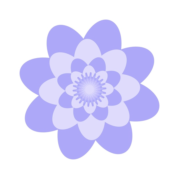 Lindos iconos de flores en silueta aislados en blanco Vector ilustración plana