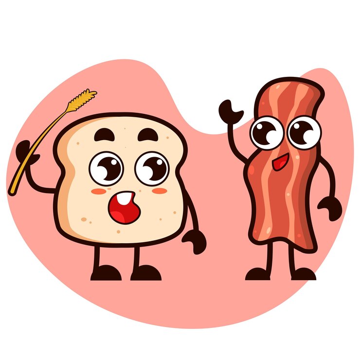 lindos personajes de pan y carne