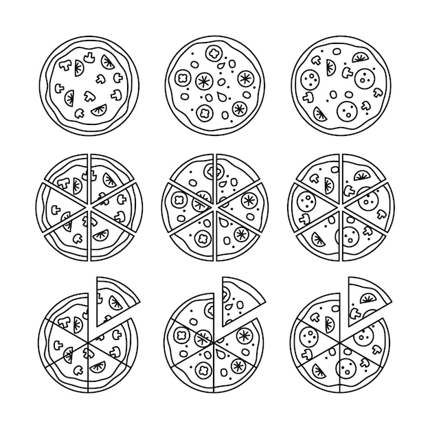 Line pizza set