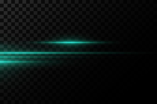 Líne verde flash efecto de luz de rayos de neón