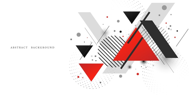 Línea abstracta concepto de fondo rojo negro diseño gráfico vectorial