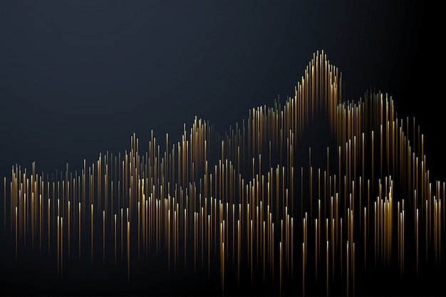 Línea abstracta fondo, concepto de conexión. Concepto de datos