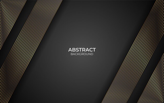 línea abstracta fondo de oro