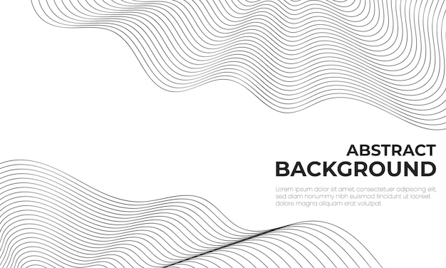 línea abstracta vectorial con fondo blanco
