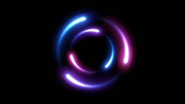 Línea de anillo multicolor abstracto de fondo claro. Ilustración vectorial de pantalla ancha