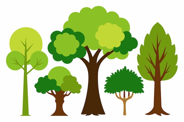 una línea de árboles con diferentes colores y las palabras citas árboles citas