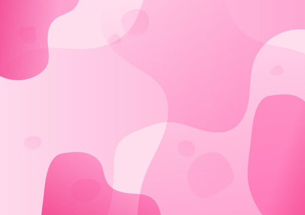 Línea de arte onda gráficos rosados banner moderno gradiente de presentación de fondo