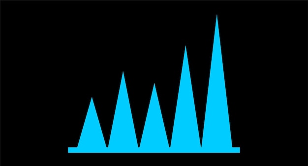 Vector una línea azul con la palabra azul en ella