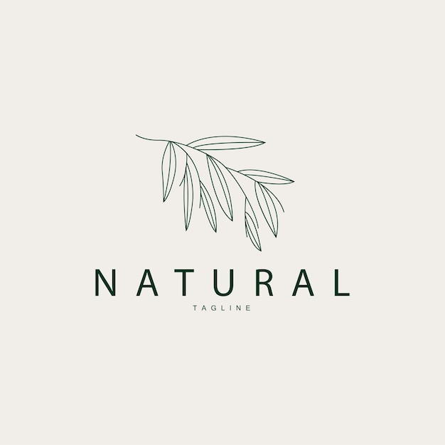Linea de belleza de flores botánicas minimalistas Diseño de logotipo de plantas Ilustración vectorial