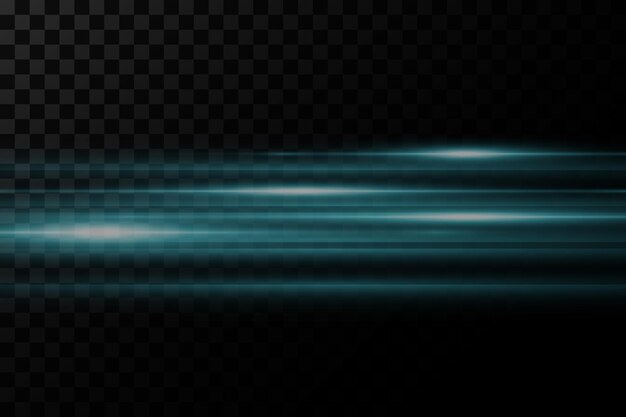 Línea brillante vector horizontal líneas brillantes brillo mágico luz de neón luz lineal luz dorada