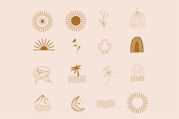 línea de colección diseño boho con sun mountain