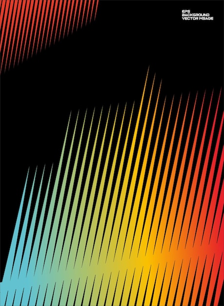 una línea colorida se muestra en un fondo negro