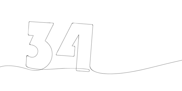 Línea continua número 34