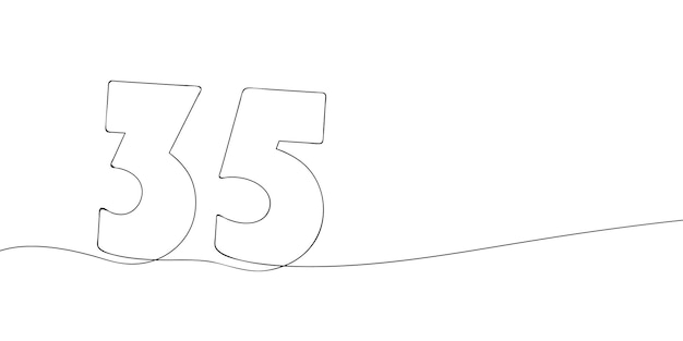 Línea continua número 35