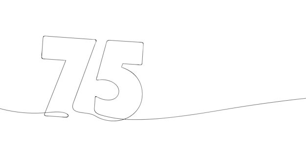 Línea continua número 75