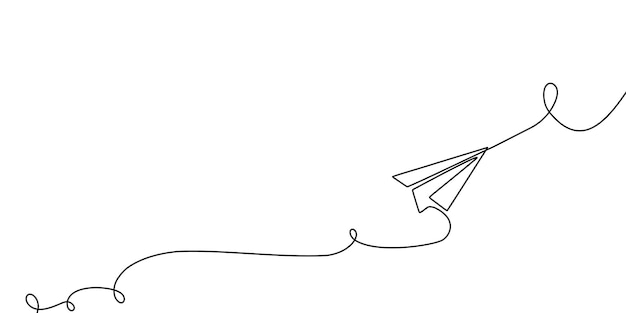 Una línea continua de papel plano arte de viaje contorno icono boceto ilustración vectorial doodle arte de viaje