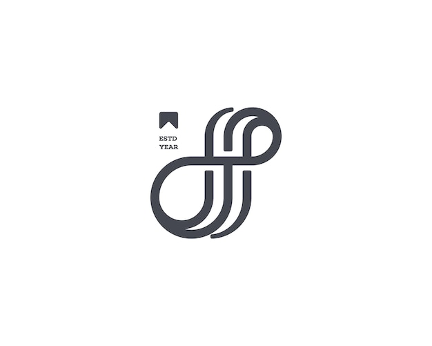 Línea creativa y moderna del logotipo de Infinity