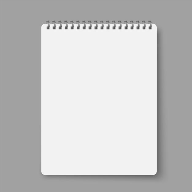 Línea de cuaderno plantilla de diario de punto cuadrado bloc de notas conjunto de páginas vacías vector lista blanca en blanco simulacro